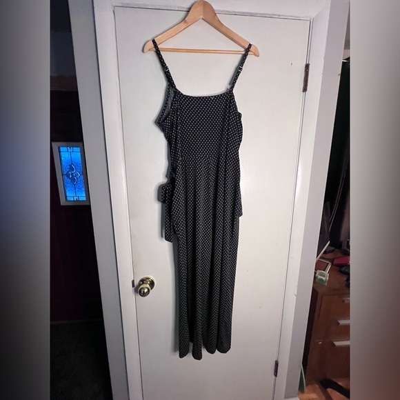 Michael Kors Jump Suit Stretch Rayon/Polyester Women’s Size 1X Navy Print - Picture 3 of 6